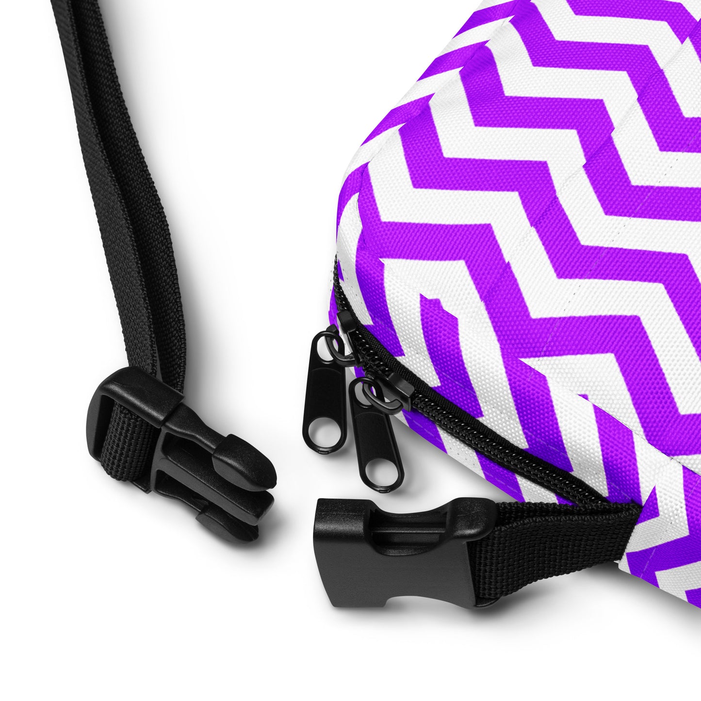 ANOYNTD Purple ZIG ZAG Utility crossbody bag