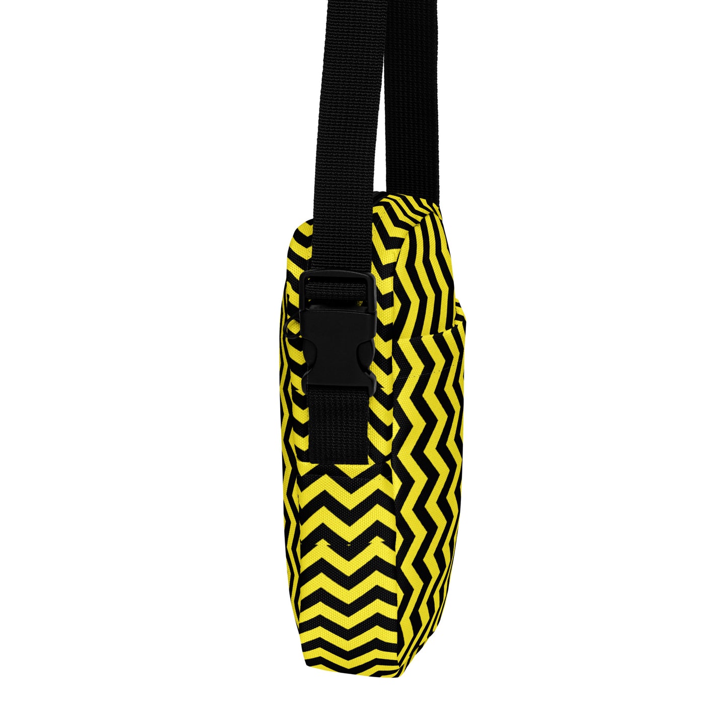 ANOYNTD Black/Yellow ZIG ZAG Utility crossbody bag