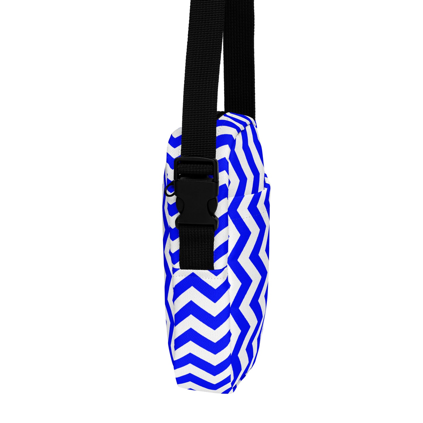 ANOYNTD Blue ZIG ZAG Utility crossbody bag