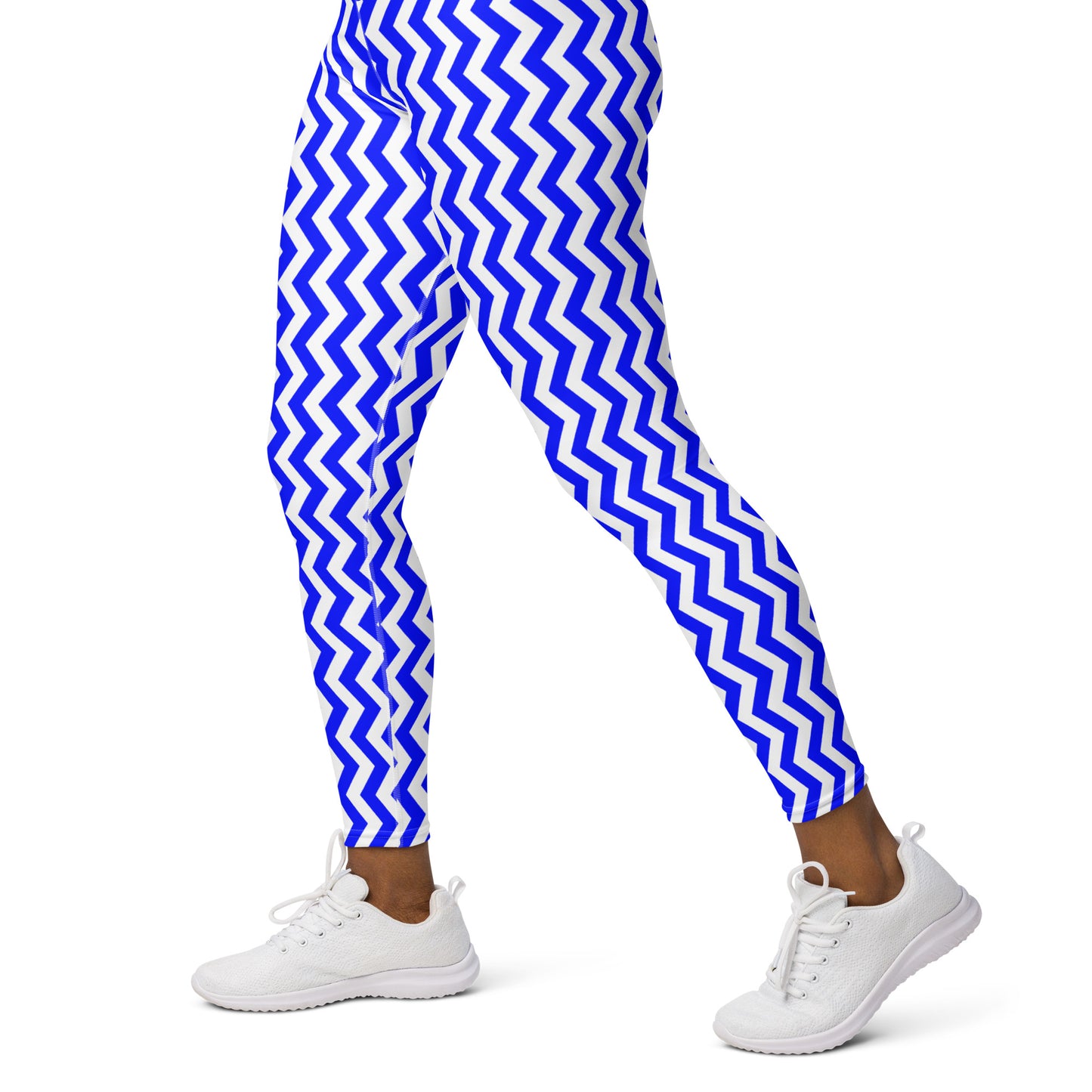 YOWNII ZIGZAG Blue Yoga Leggings