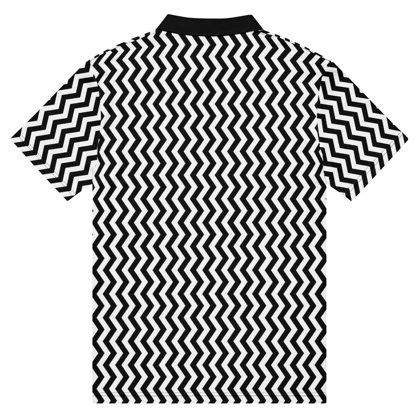 ANOYNTD Black ZIG ZAG Men’s slim fit polo