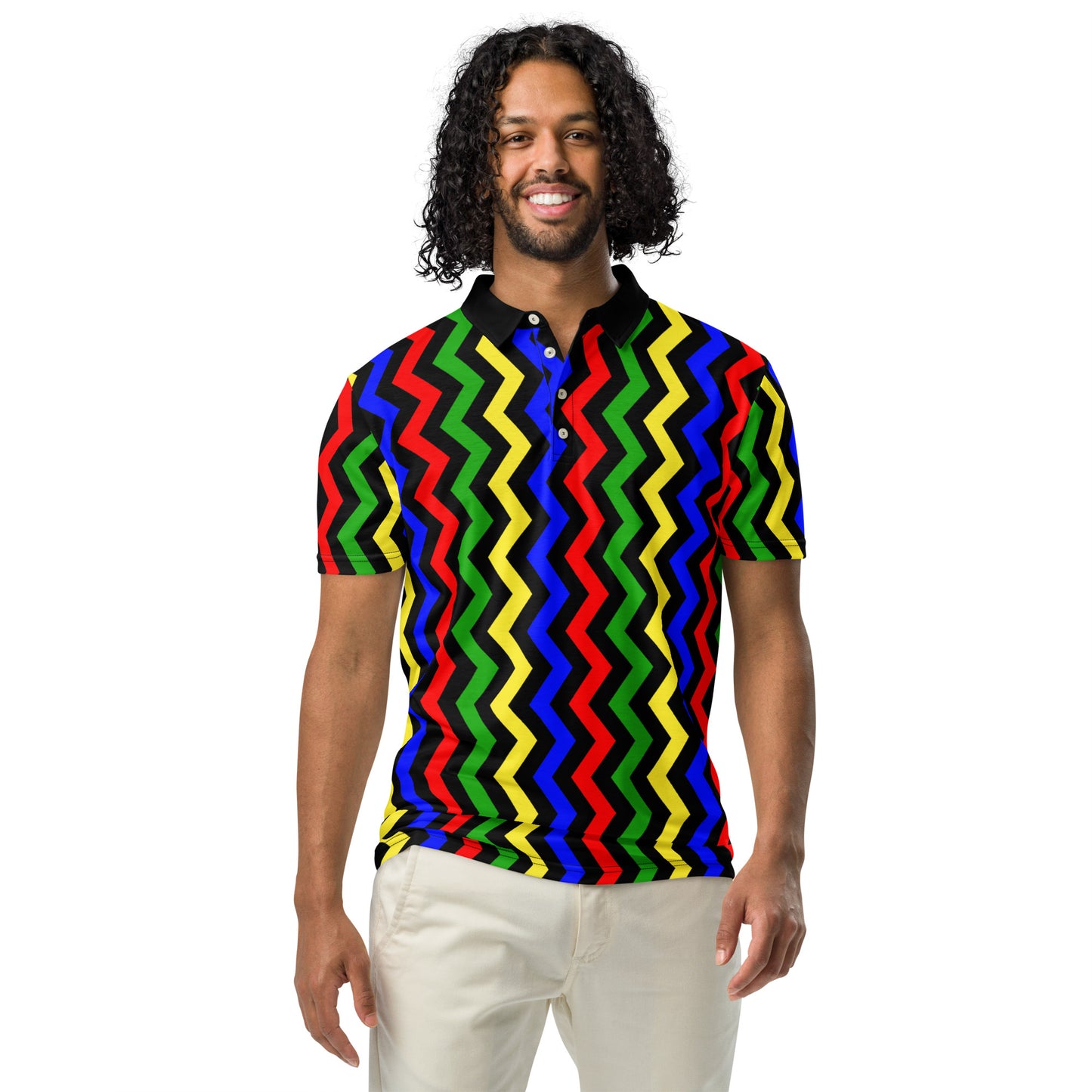 ANOYNTD ZIG ZAG Men’s slim fit polo