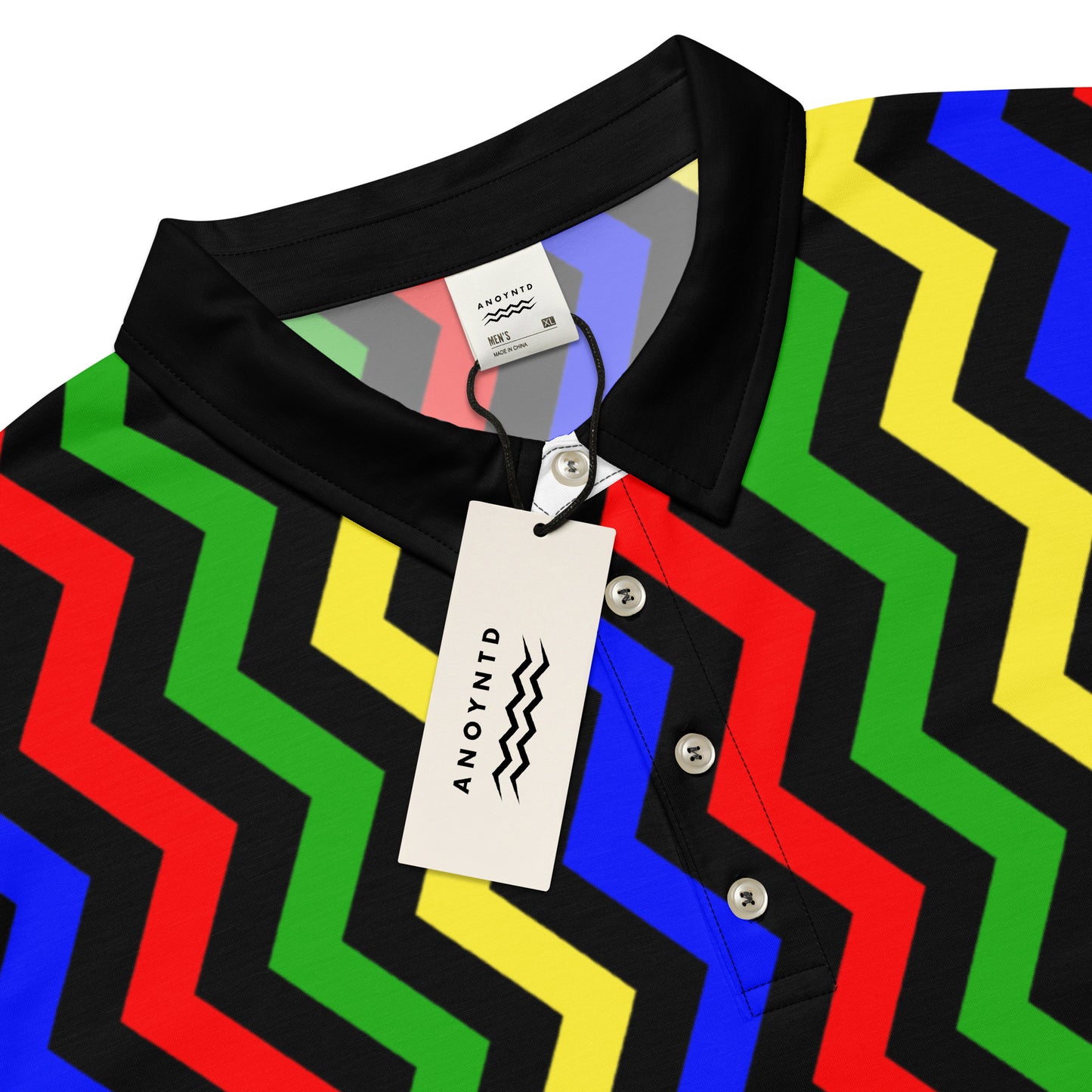 ANOYNTD ZIG ZAG Men’s slim fit polo