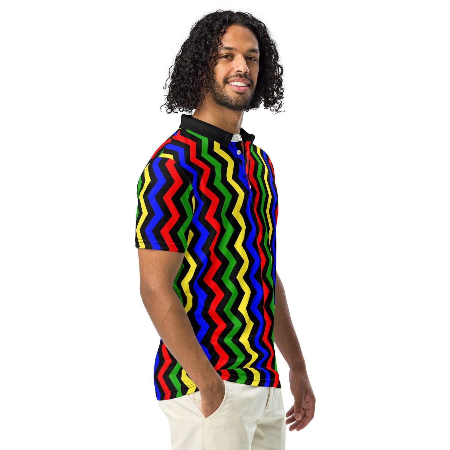 ANOYNTD ZIG ZAG Men’s slim fit polo