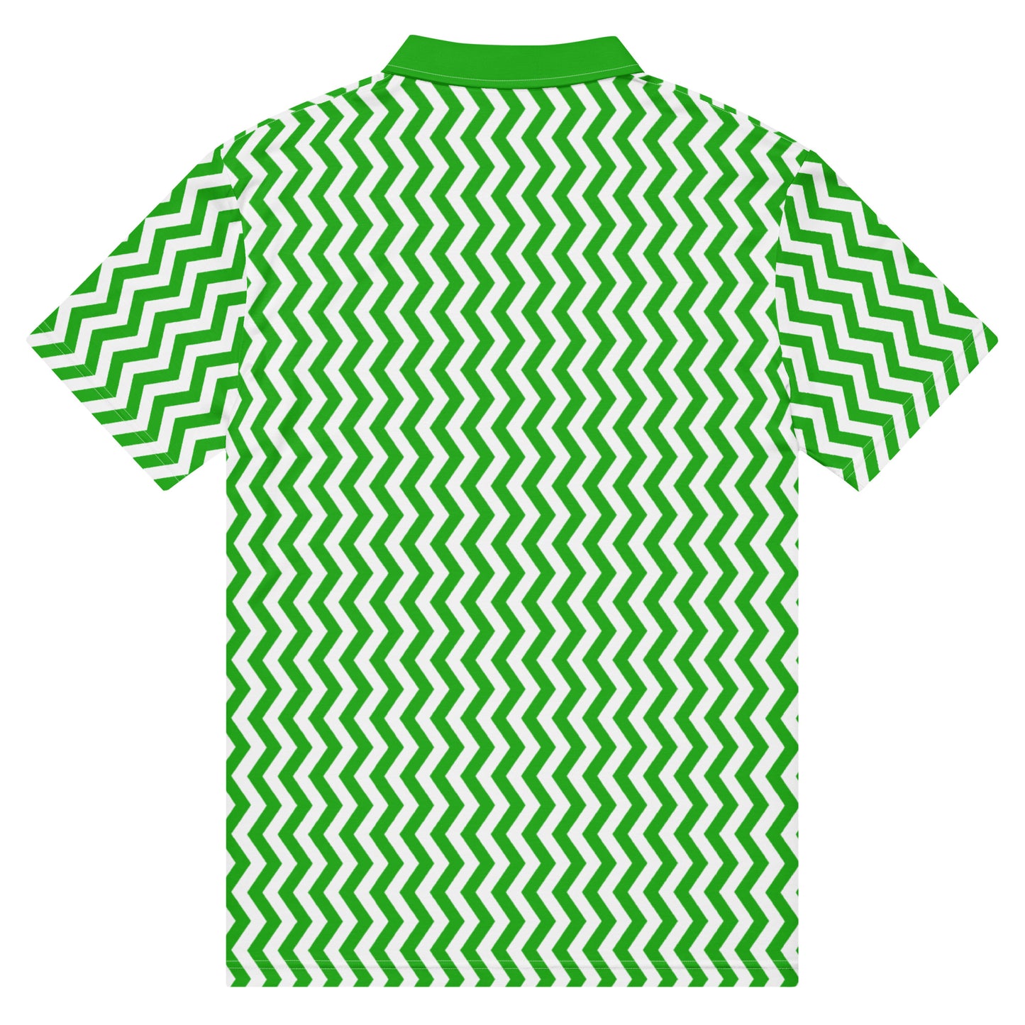 ANOYNTD Green ZIGZAG Men’s slim fit polo