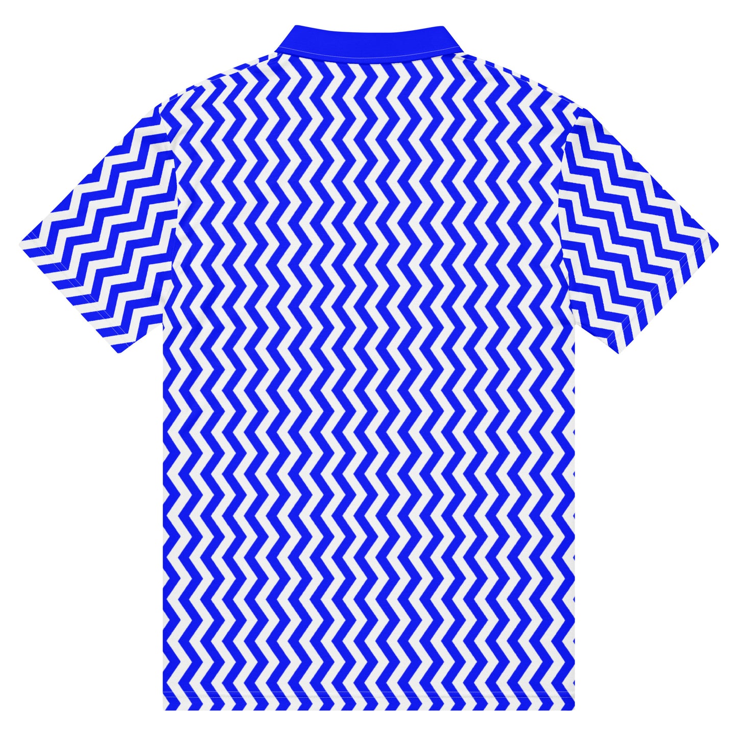 ANOYNTD Blue ZIG ZAG Men’s slim fit polo