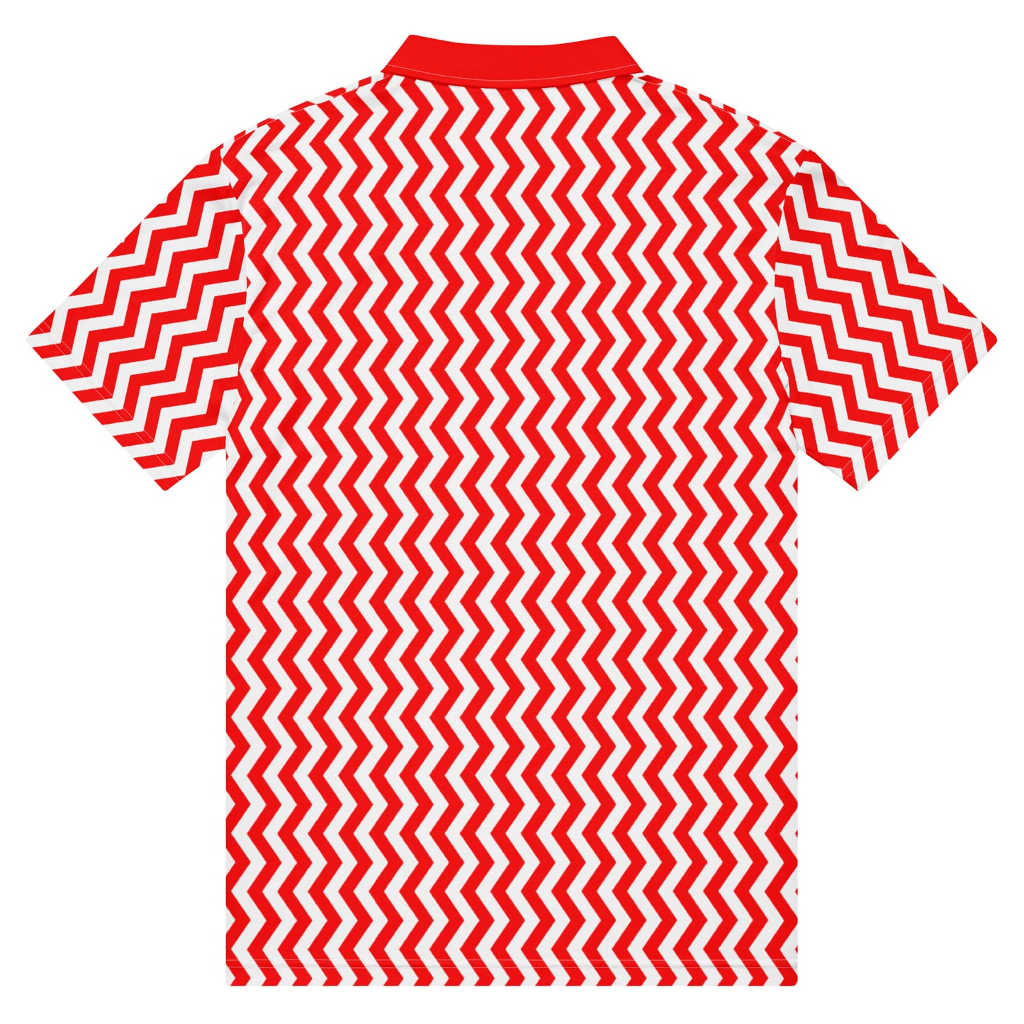 ANOYNTD Red ZIG ZAG Men’s slim fit polo