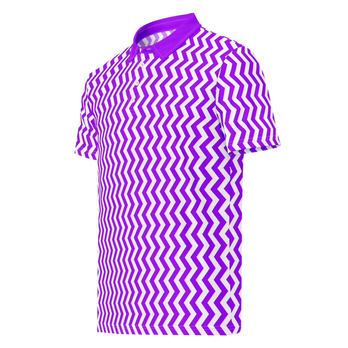 ANOYNTD Purple ZIG ZAG Men’s slim fit polo