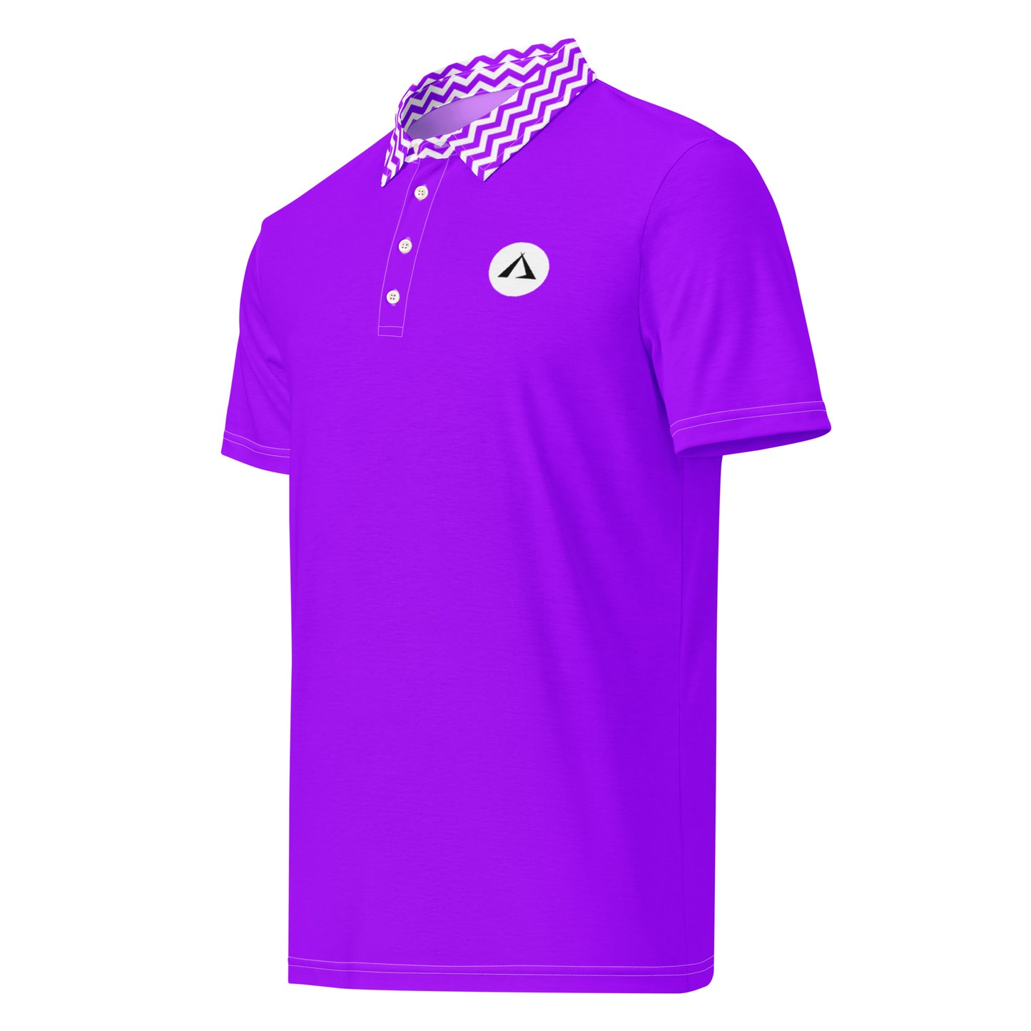 ANOYNTD Purple ZIG ZAG Men’s slim fit polo