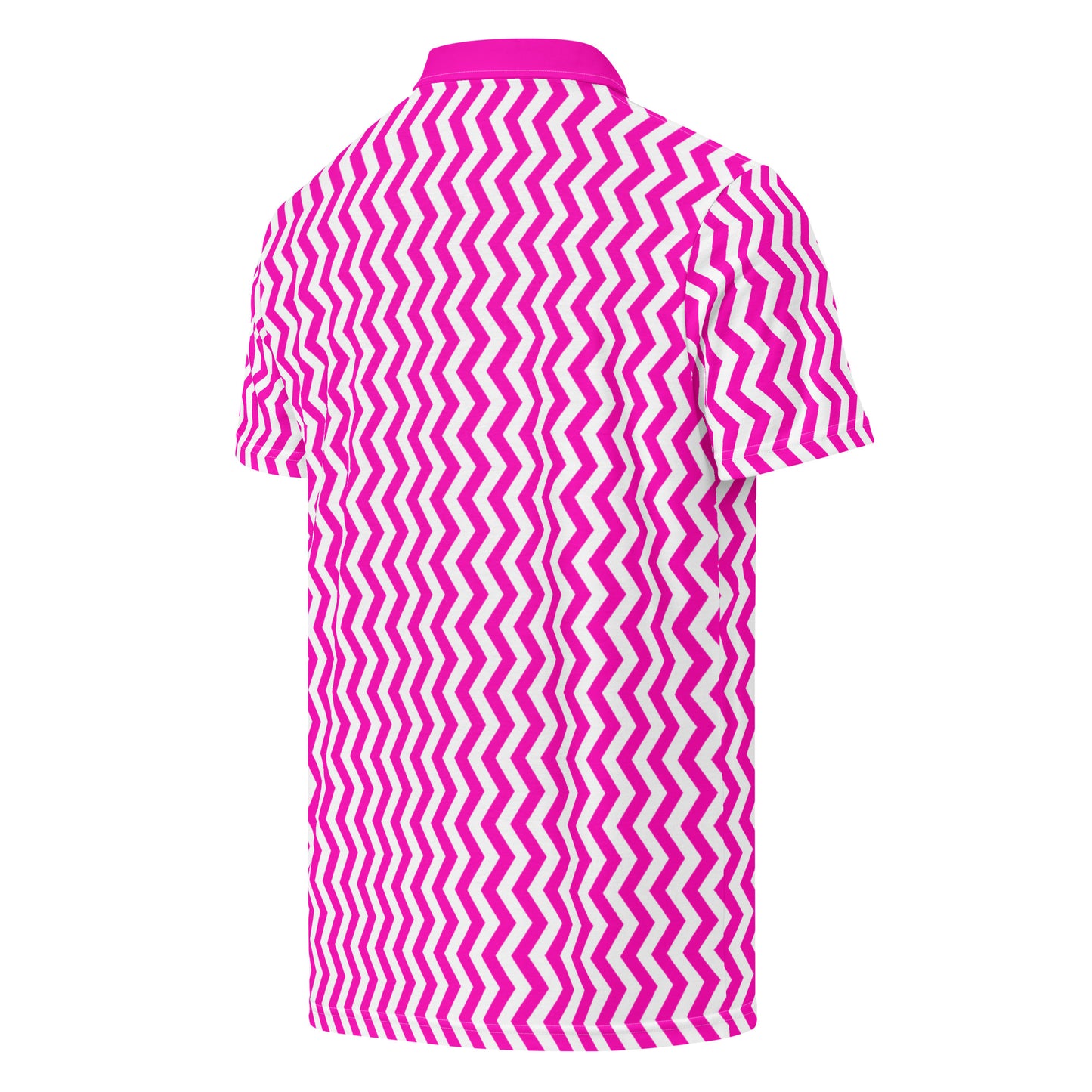 ANOYNTD Pink ZIG ZAG Men’s slim fit polo