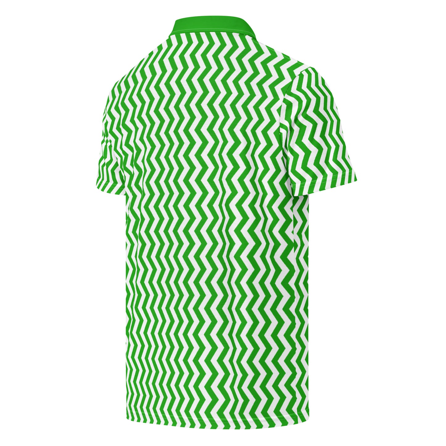 ANOYNTD Green ZIGZAG Men’s slim fit polo