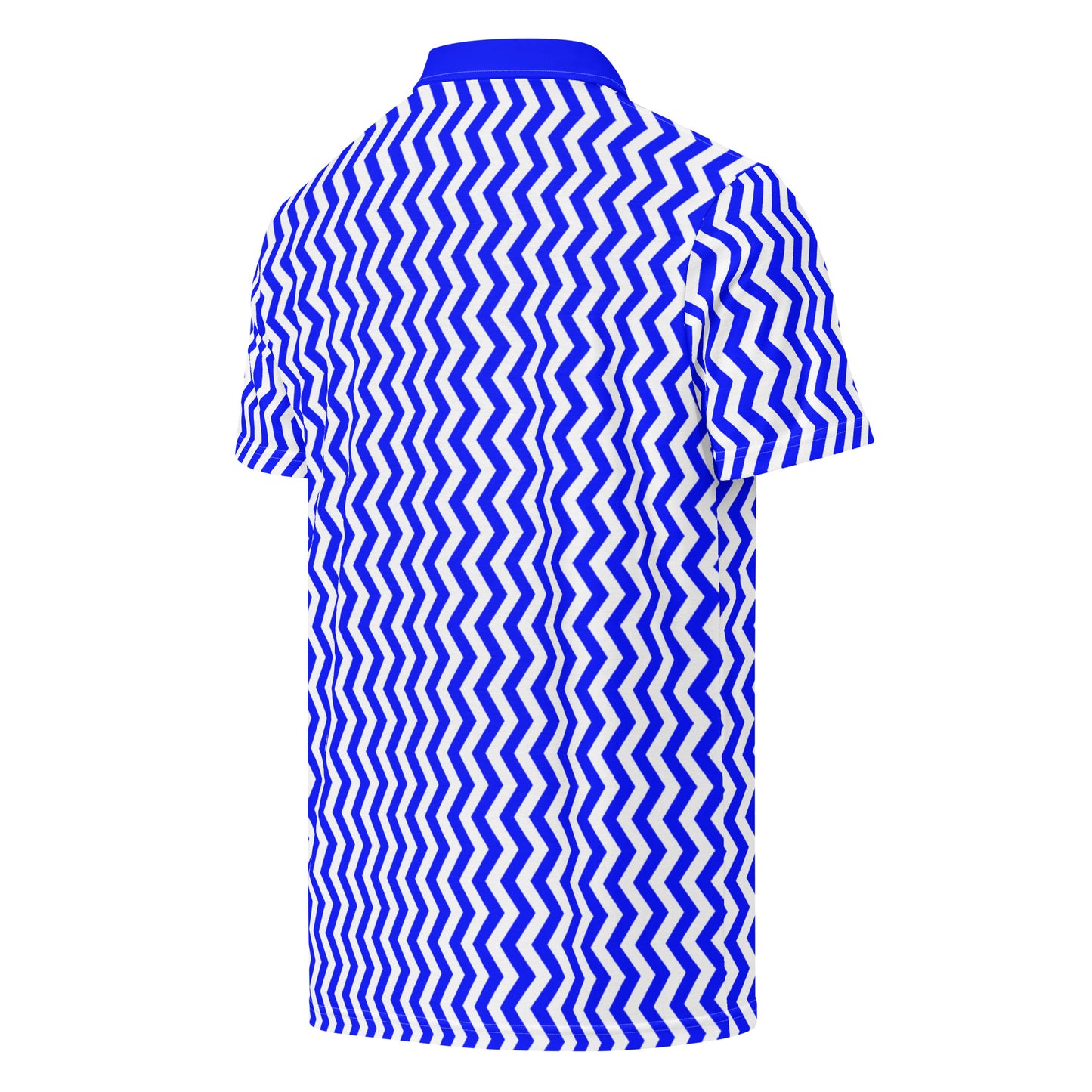 ANOYNTD Blue ZIG ZAG Men’s slim fit polo