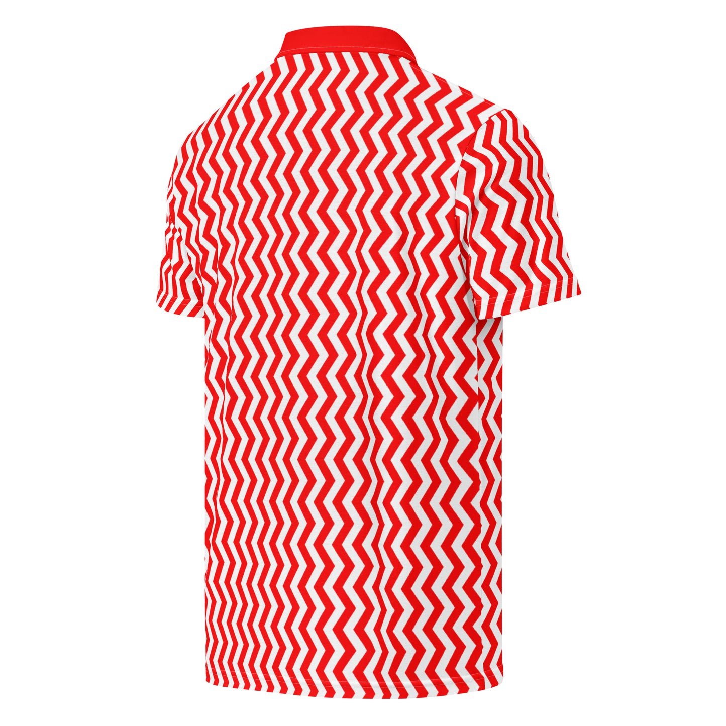 ANOYNTD Red ZIG ZAG Men’s slim fit polo