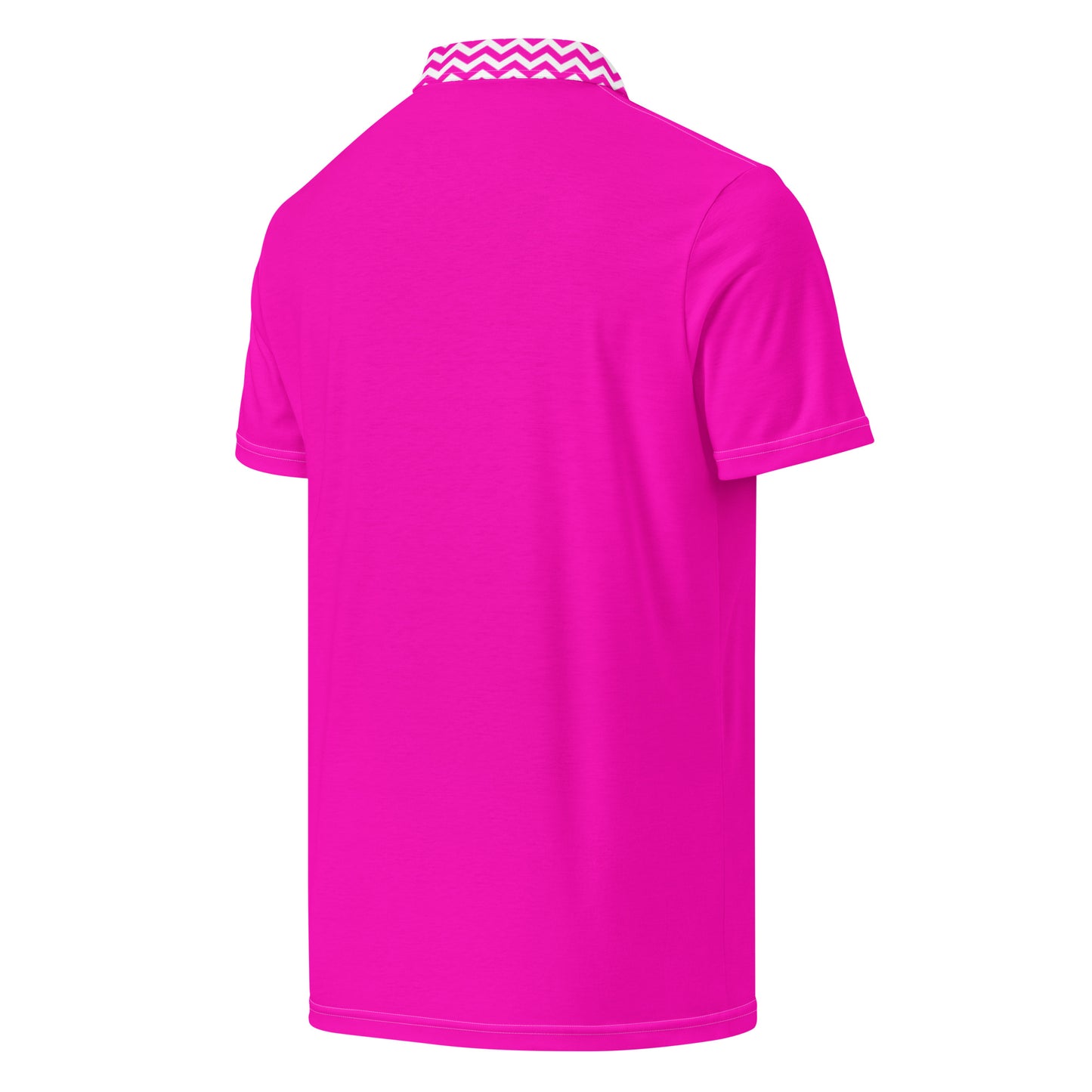 ANOYNTD Pink ZIG ZAG Men’s slim fit polo