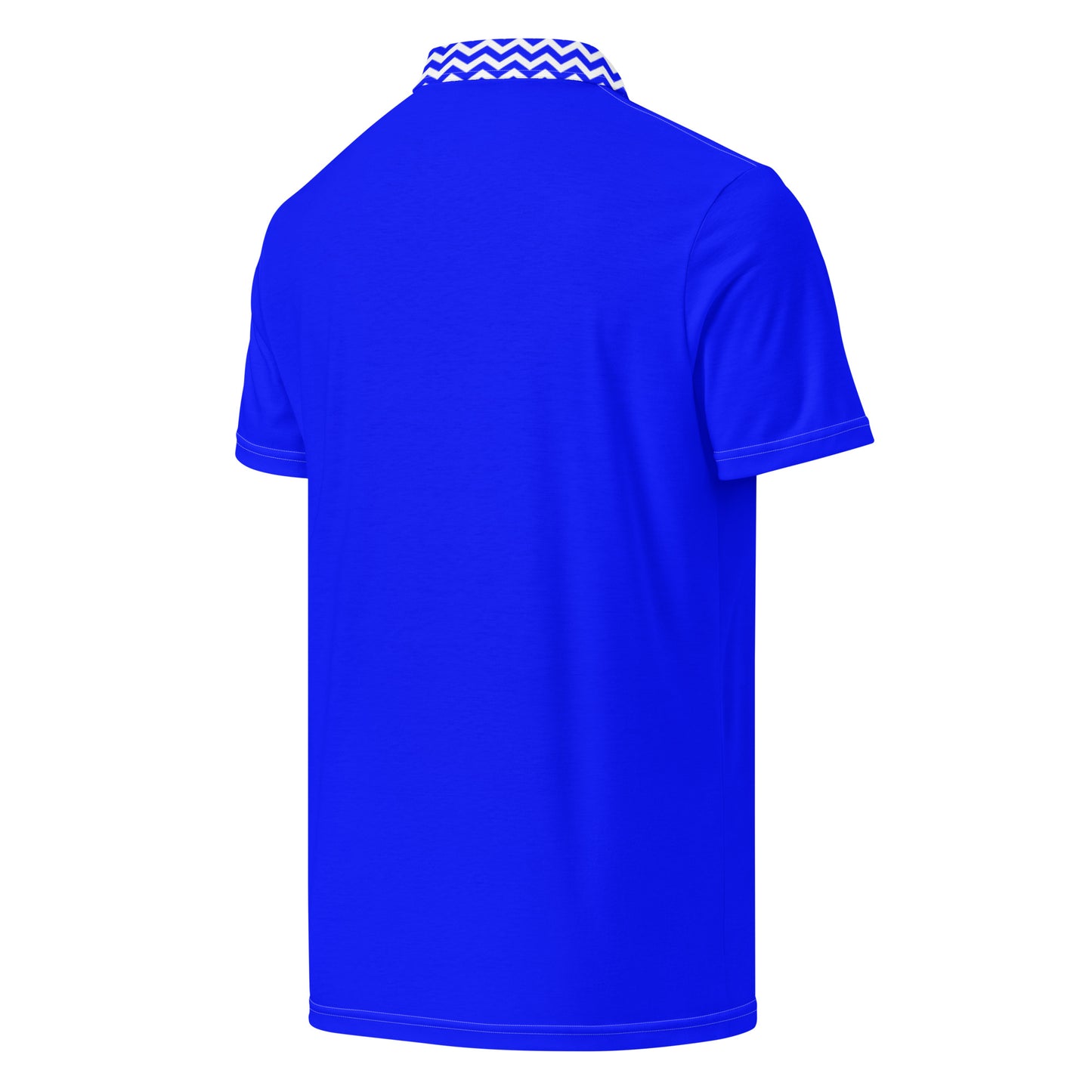 ANOYNTD Blue ZIG ZAG Men’s slim fit polo