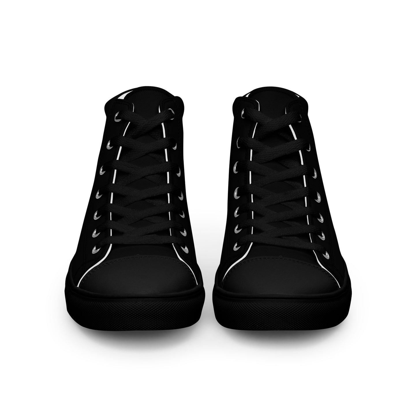 ANOYNTD Black Men’s high top canvas shoes