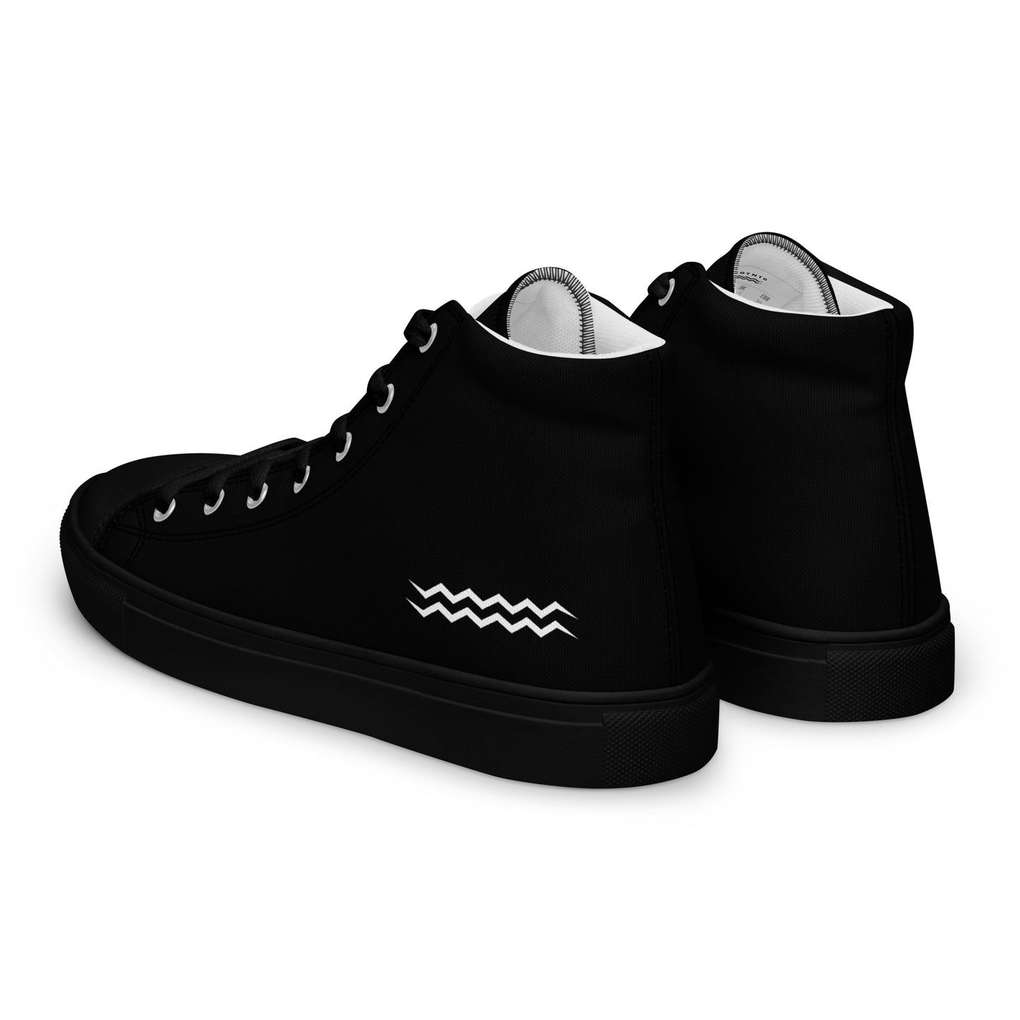 ANOYNTD Black Men’s high top canvas shoes