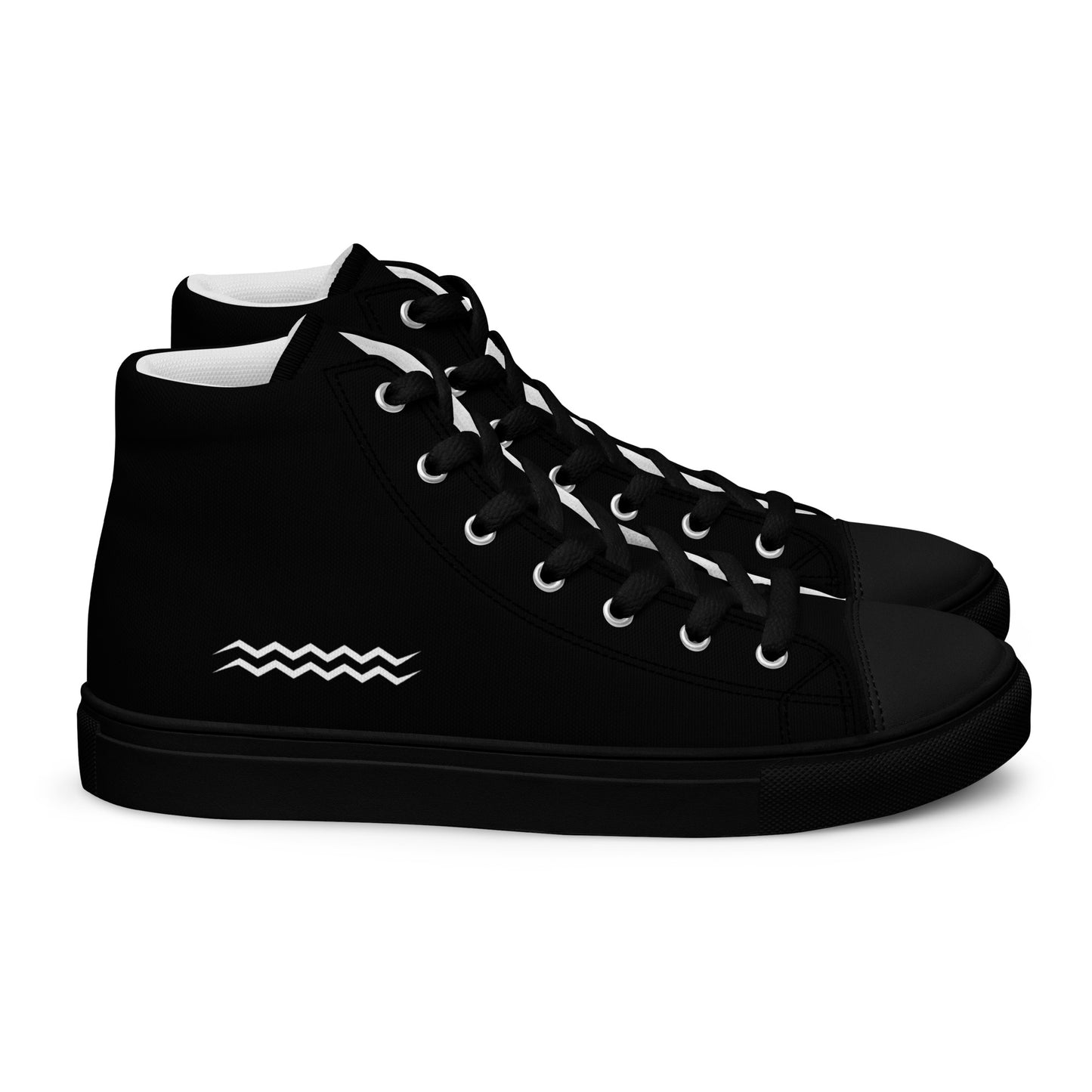 ANOYNTD Black Men’s high top canvas shoes