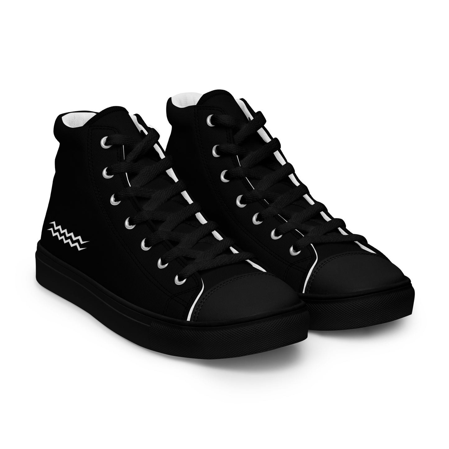 ANOYNTD Black Men’s high top canvas shoes