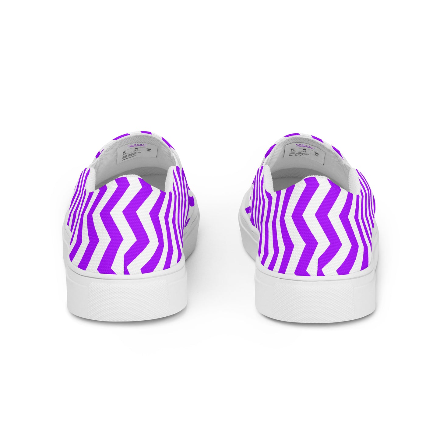 ANOYNTD Purple ZIG ZAG Men’s slip-on canvas shoes