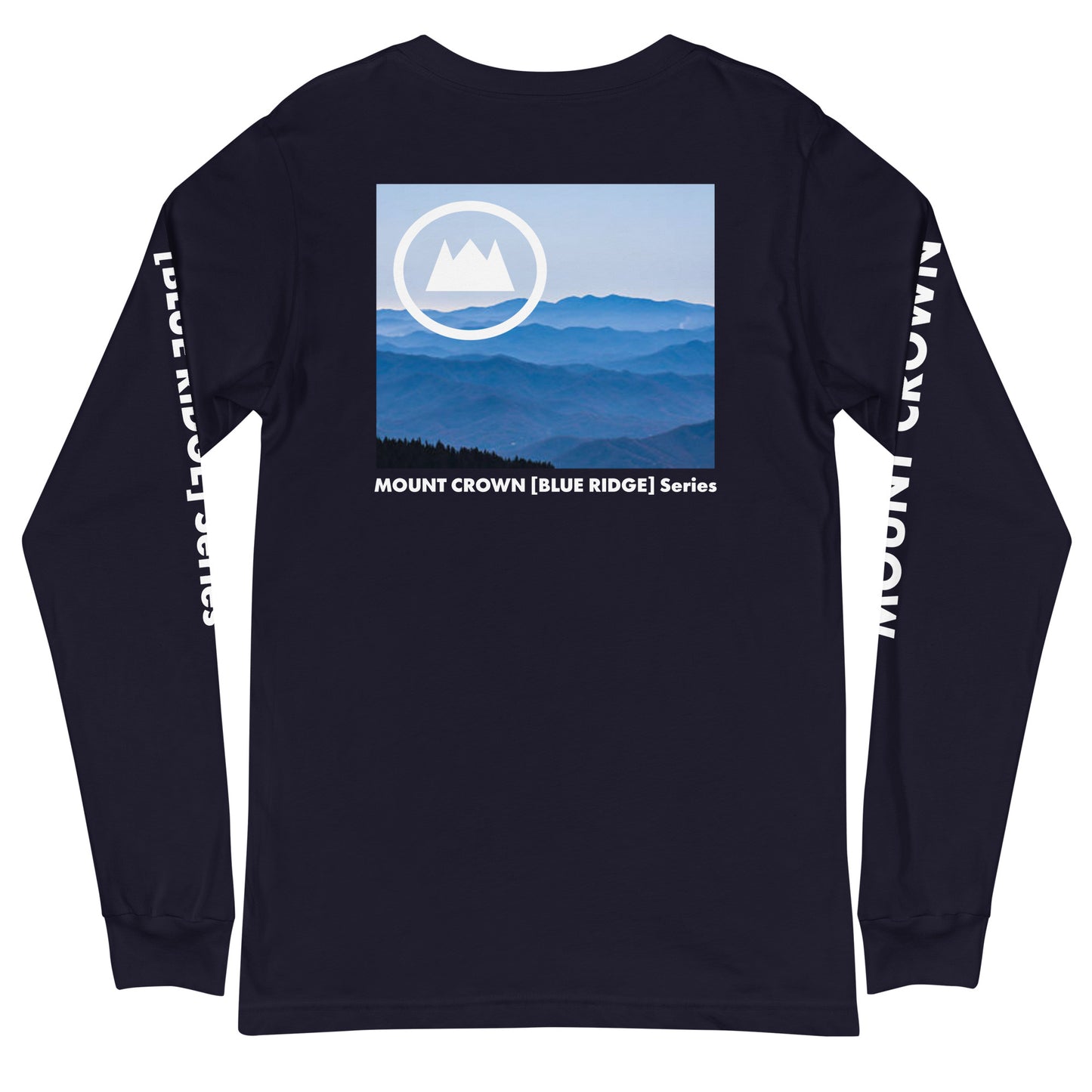 MOUNT CROWN [BLUE RIDGE] Series Unisex Long Sleeve Tee