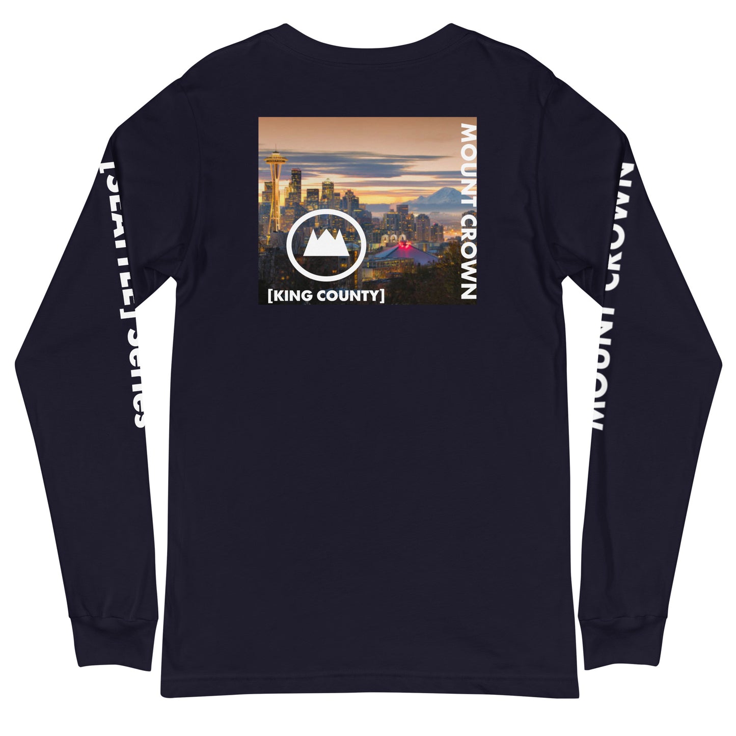 MOUNT CROWN Seattle Series Unisex Long Sleeve Tee