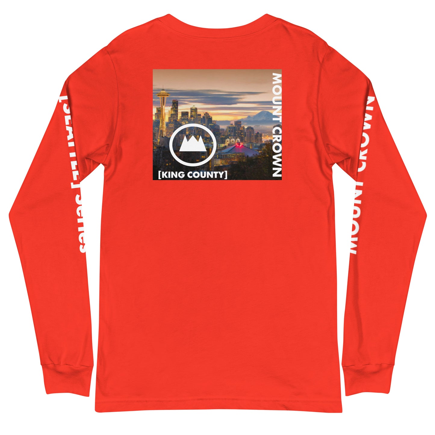 MOUNT CROWN Seattle Series Unisex Long Sleeve Tee