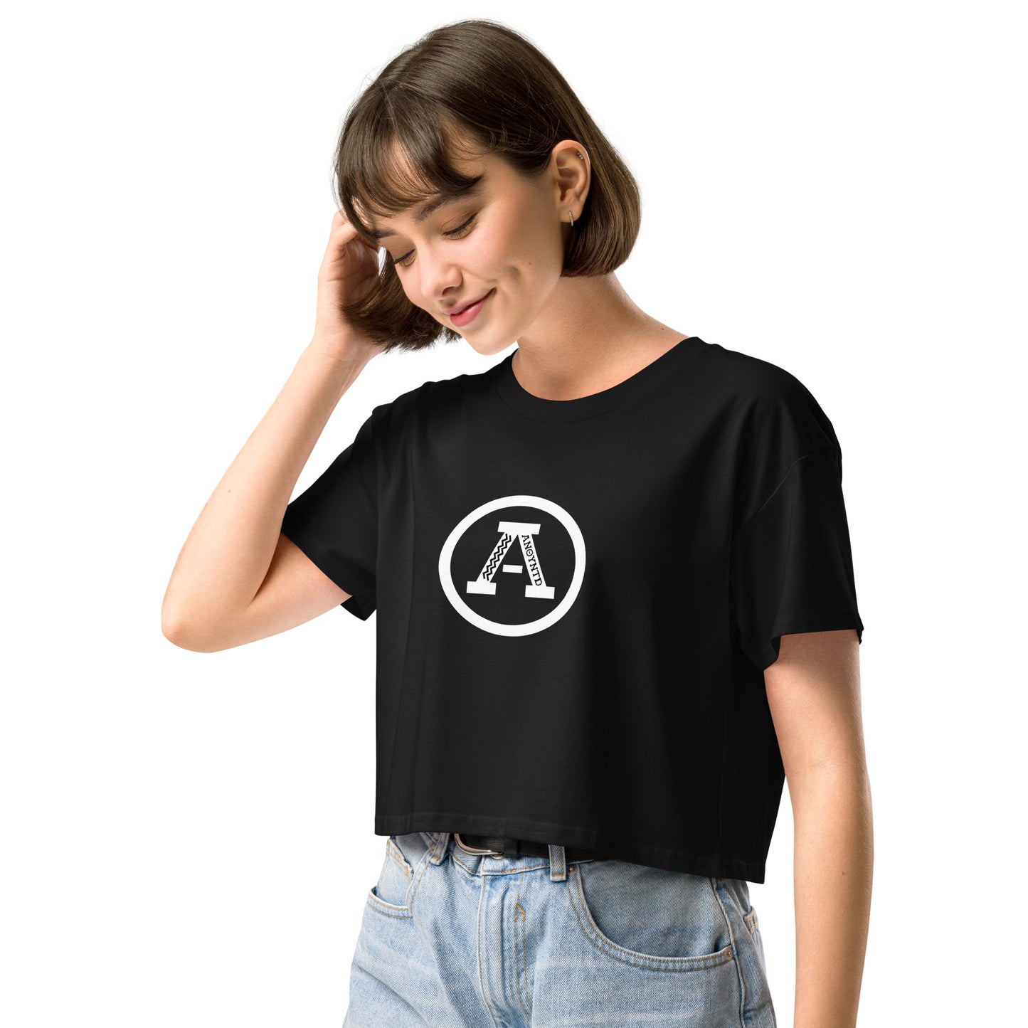 ANOYNTD [LETTERMAN] Series Women’s Crop Top