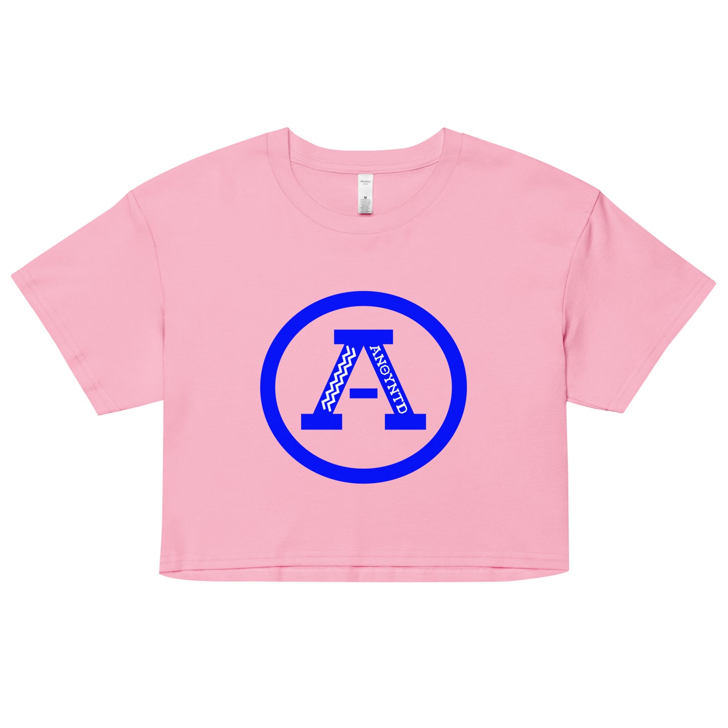 ANOYNTD [LETTERMAN] Series (Bl) Women’s Crop Top