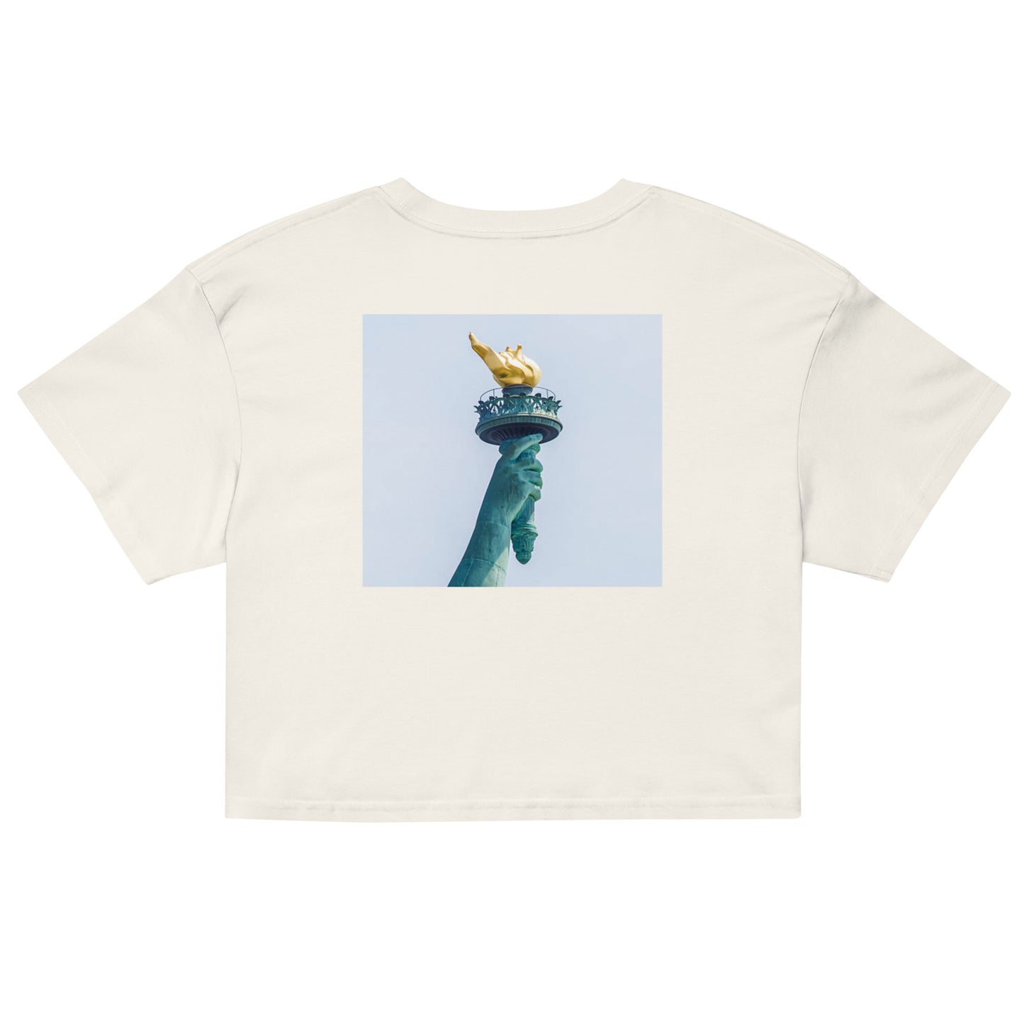 TORAYON [LIBERTYTORCHBLANK] Women’s Crop Top