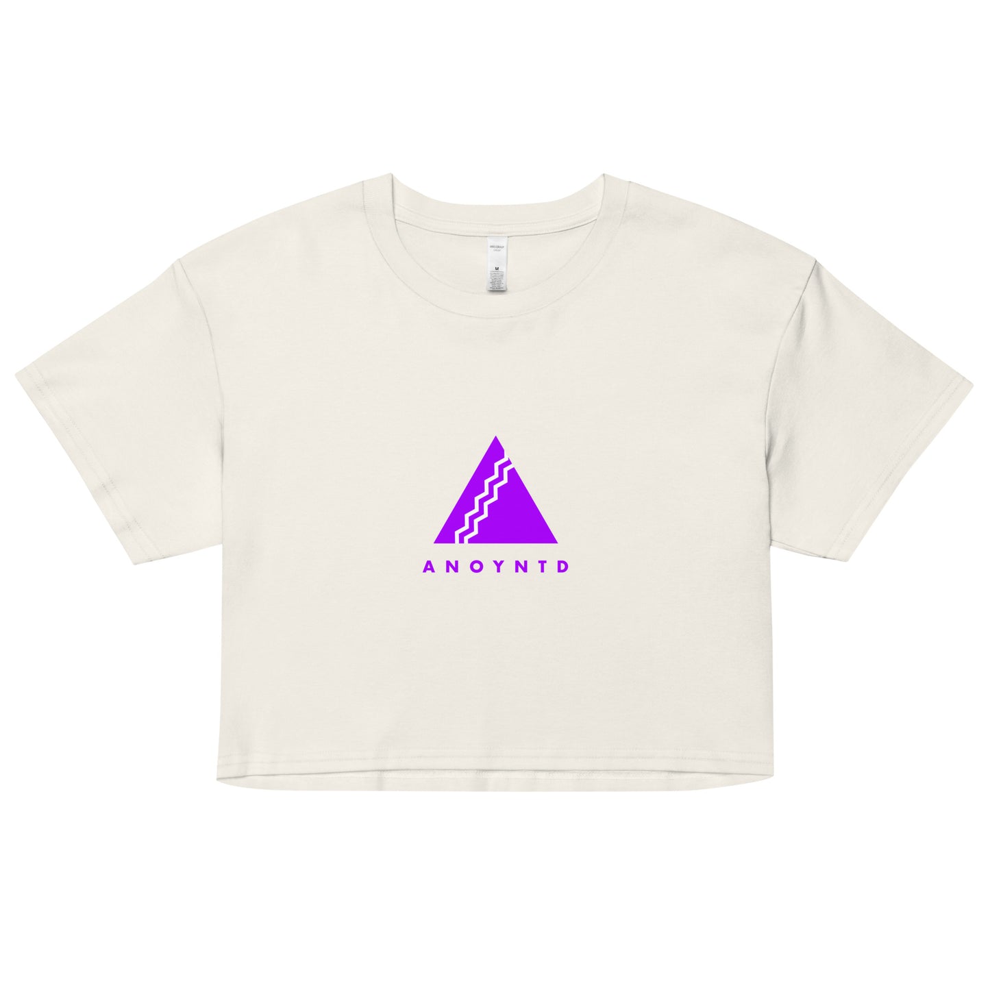 ANOYNTD Pyramid Series (Pur) Women’s crop top