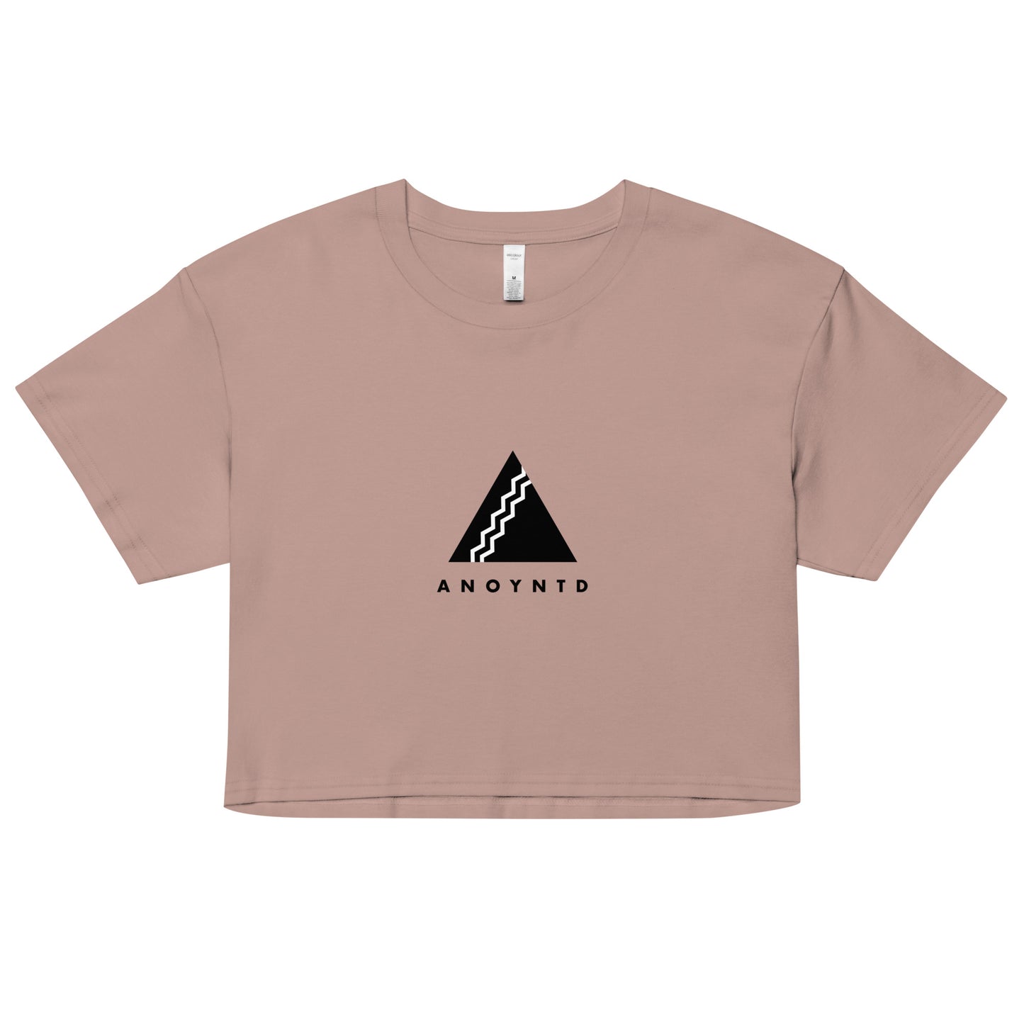 ANOYNTD Pyramid Series (Blk) Women’s crop top