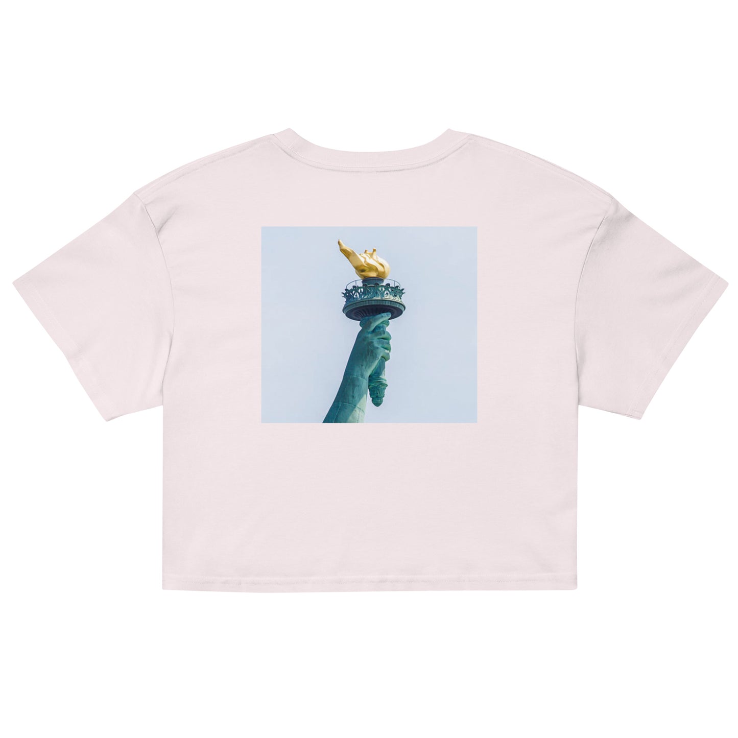 TORAYON [LIBERTYTORCHBLANK] Women’s Crop Top