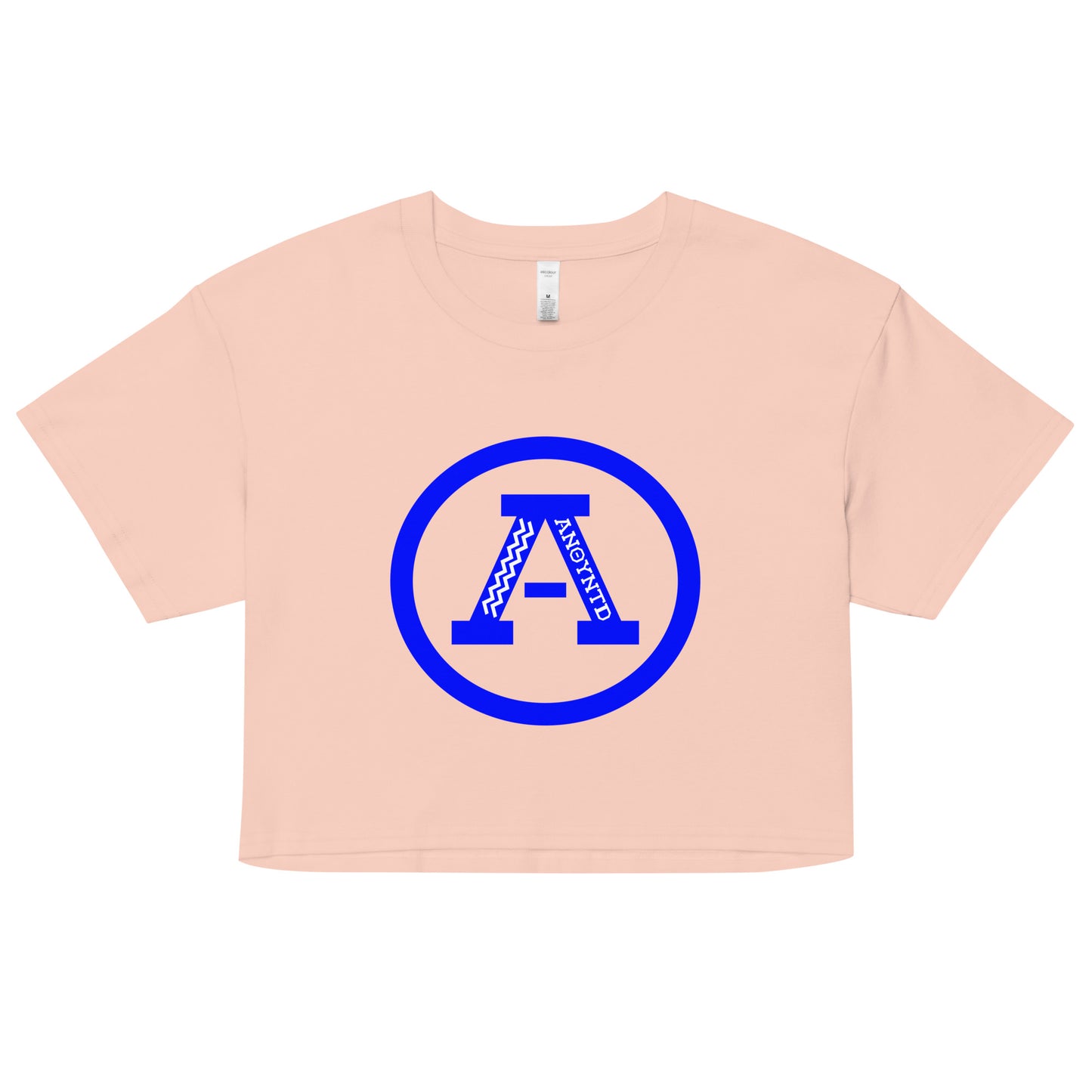 ANOYNTD [LETTERMAN] Series (Bl) Women’s Crop Top