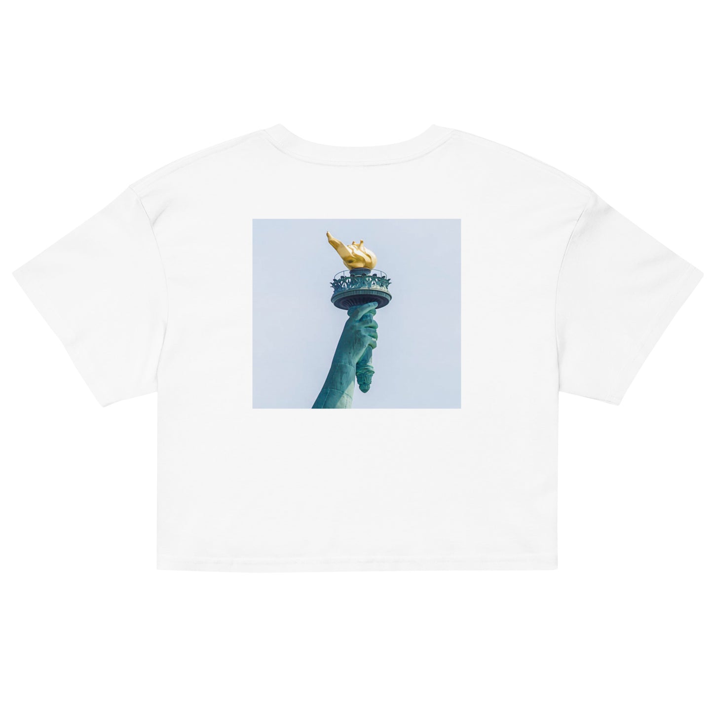 TORAYON [LIBERTYTORCHBLANK] Women’s Crop Top