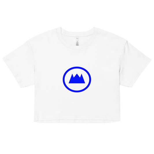 MOUNT CROWN Halo (Blu) Women’s crop top