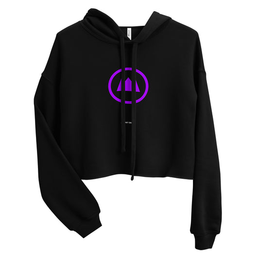 MOUNT CROWN Halo (Pur) Crop Hoodie