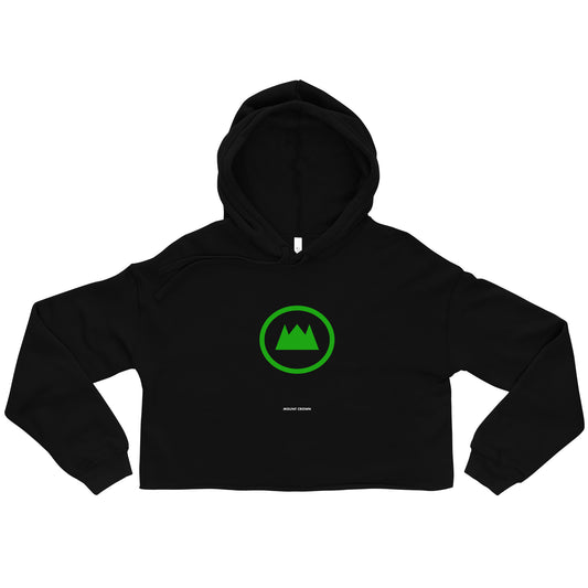 MOUNT CROWN Halo (Gr) Crop Hoodie