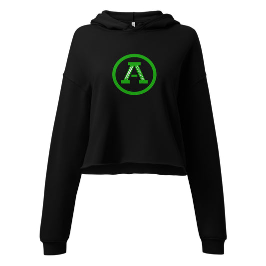 ANOYNTD Letterman (Gr) Crop Hoodie