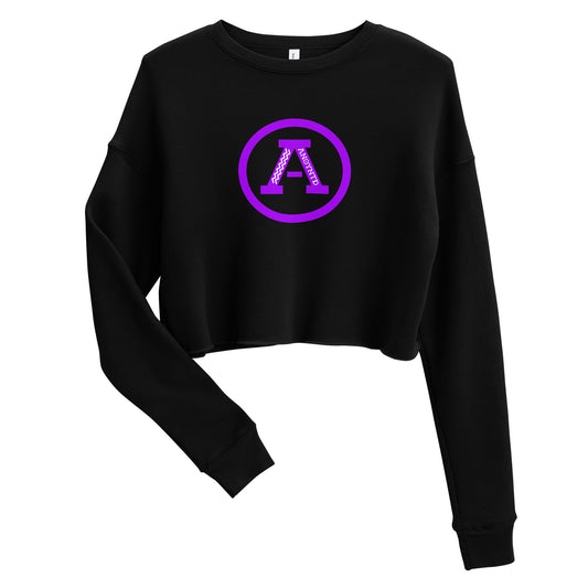 ANOYNTD Letterman (Pur) Crop Sweatshirt