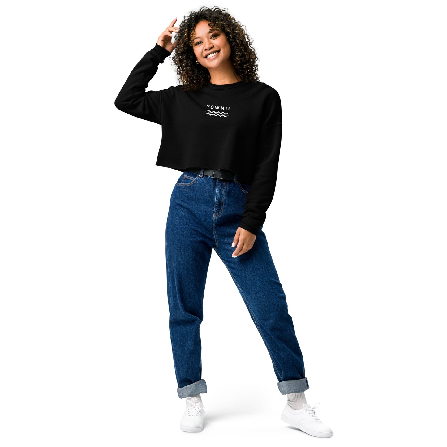 YOWNII Crop Sweatshirt